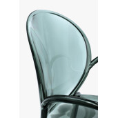 Set 4 scaune policarbonat transparent verde menta Camilla 58x52x87 cm