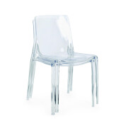 Set 4 scaune policarbonat transparent Adele 50x54x82 cm