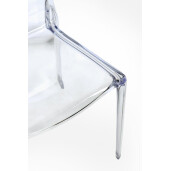 Set 4 scaune policarbonat transparent Adele 50x54x82 cm