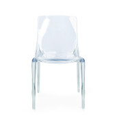 Set 4 scaune policarbonat transparent Adele 50x54x82 cm