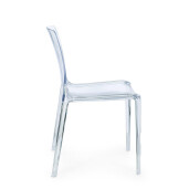 Set 4 scaune policarbonat transparent Adele 50x54x82 cm
