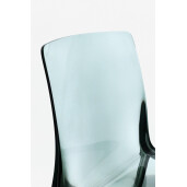 Set 4 scaune policarbonat transparent verde menta Adele 50x54x82 cm