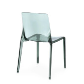 Set 4 scaune policarbonat transparent verde menta Adele 50x54x82 cm
