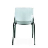 Set 4 scaune policarbonat transparent verde menta Adele 50x54x82 cm