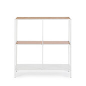 Consola otel alb mdf natur Haldor 82x33x85h