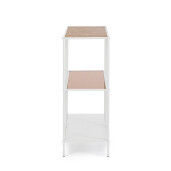 Consola otel alb mdf natur Haldor 82x33x85h