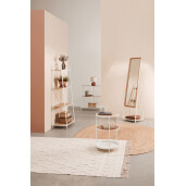 Raft otel alb mdf natur Haldor 60,5x36x150h
