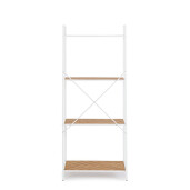 Raft otel alb mdf natur Haldor 60,5x36x150h