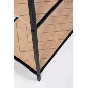 Raft otel negru mdf natur Haldor 60,5x36x150h