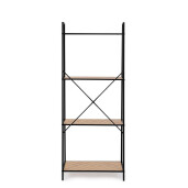Raft otel negru mdf natur Haldor 60,5x36x150h