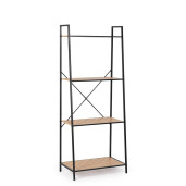 Raft otel negru mdf natur Haldor 60,5x36x150h