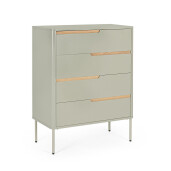 Comoda gri maro Nathan 80x40x105h