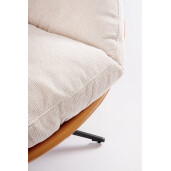 Fotoliu otel piele ecologica textil Adinda 100x101x94 cm