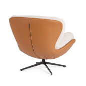 Fotoliu otel piele ecologica textil Adinda 100x101x94 cm