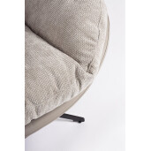 Fotoliu otel textil piele Adinda 100x101x94h