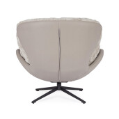 Fotoliu otel textil piele Adinda 100x101x94h