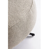 Fotoliu otel negru textil gri Gonnie 80x93.5x96.5 cm