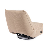 Fotoliu recliner otel negru textil ivoire Gitta 88.5x107x93.5 cm