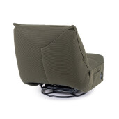Fotoliu recliner otel negru textil verde inchis Gitta 88.5x107x93.5 cm