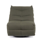 Fotoliu recliner otel negru textil verde inchis Gitta 88.5x107x93.5 cm