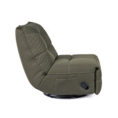 Fotoliu recliner otel negru textil verde inchis Gitta 88.5x107x93.5 cm