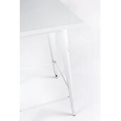 Masa bar otel alb vintage Minnesota 60x60x103h