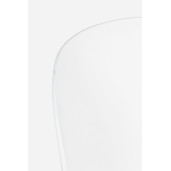 Scaun cu spatar plastic negru alb Antigone 54 cm x 46 cm x 86 h x 47 h
