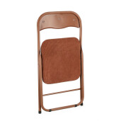 Set 6 scaune otel catifea portocalie Joy 45x44x79h
