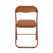Set 6 scaune otel catifea portocalie Joy 45x44x79h
