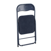 Set 6 scaune otel catifea albastra Joy 45x44x79h