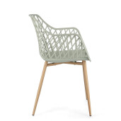 Set 4 scaune verde Optik 58x54x85.5 cm