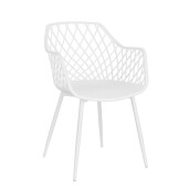 Set 4 scaune otel plastic alb Optik 58x54x85.5 cm