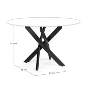 Picior masa otel negru George 56x56x73.5h