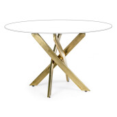 Picior masa otel auriu George 56x56x73.5h