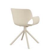 Scaun plastic otel bej Lennon 57x60x82.5h