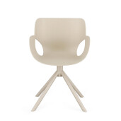 Scaun plastic otel bej Lennon 57x60x82.5h