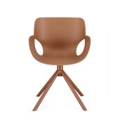 Scaun plastic otel caramel Lennon 57x60x82.5h