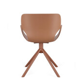 Scaun plastic otel caramel Lennon 57x60x82.5h