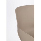 Scaun plastic otel gri Lennon 57x60x82.5h