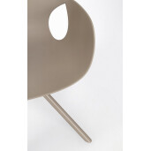 Scaun plastic otel gri Lennon 57x60x82.5h