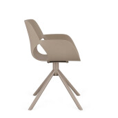 Scaun plastic otel gri Lennon 57x60x82.5h