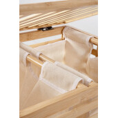 Cos rufe textil bambus Cayden 50x35x60 cm