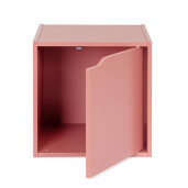 Raft lemn mdf roz Cube 35x35x35 cm