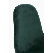 Set 4 scaune negru verde Irelia 44x53x84h