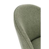 Set 4 scaune negru verde Tanya 51x54x77h