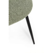 Set 4 scaune negru verde Tanya 51x54x77h