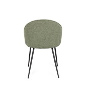 Set 4 scaune negru verde Tanya 51x54x77h