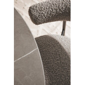 Set 4 scaune negru smoke Amaia 59x53x80h