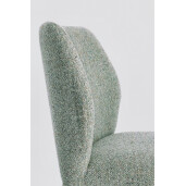 Set 2 scaune textil verde fern Rainy 50x55x77.5 cm