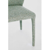 Set 2 scaune textil verde fern Rainy 50x55x77.5 cm